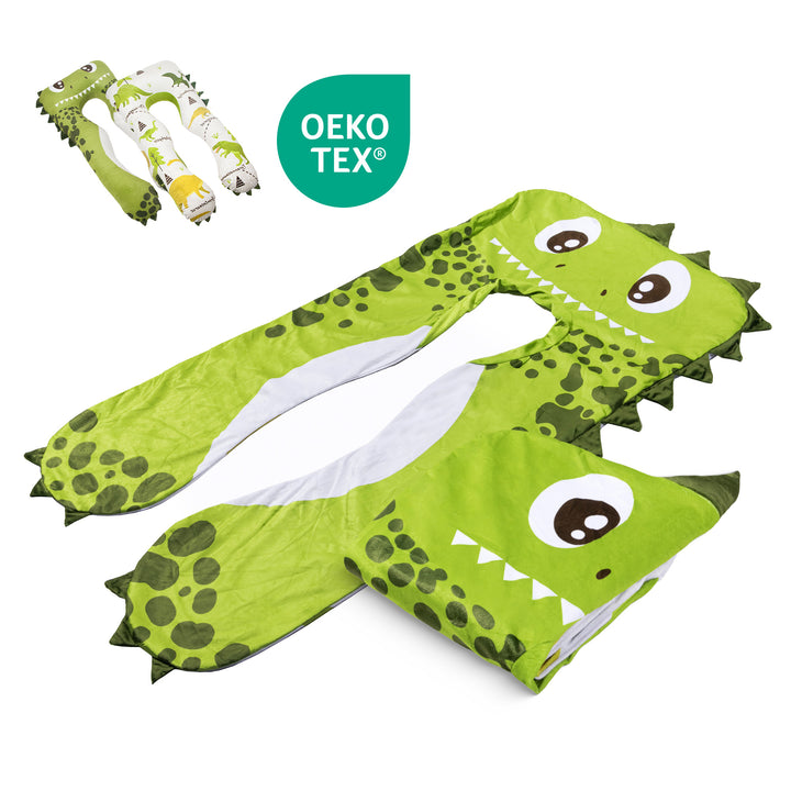 Housse de rechange pour oreiller enfant - micro peluche (Dino)