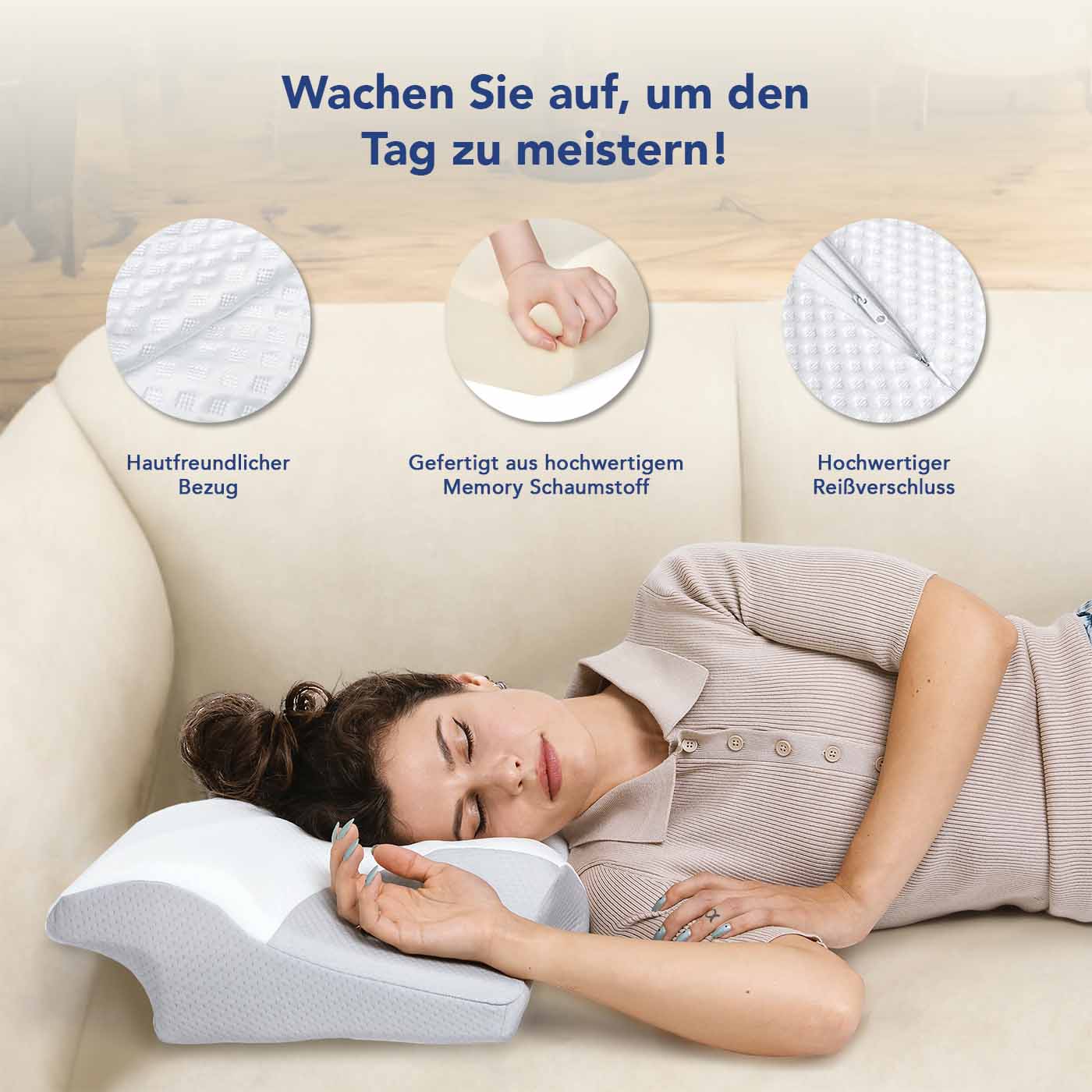 Cuscini Cervicali Ortopedici Cuscino Serenium X Cervicale Memory Foam | Ortopedico Ed Ergonomico | 60x34x13 Cm | Per Dolori Collo E Sonno Supporto Ortopedico Collo E Spalle Cuscino Cervicale