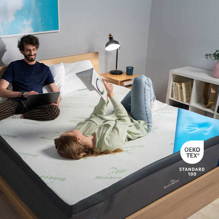Premium Plus Komfort Topper - Matratzen-Topper mit Gel-Memory-Schaum