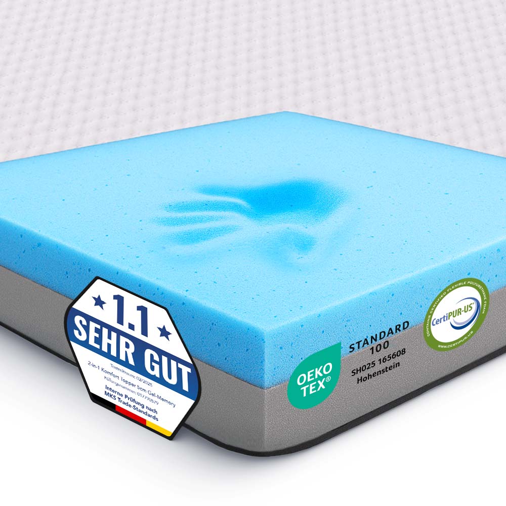 2-in-1 comfort topper
